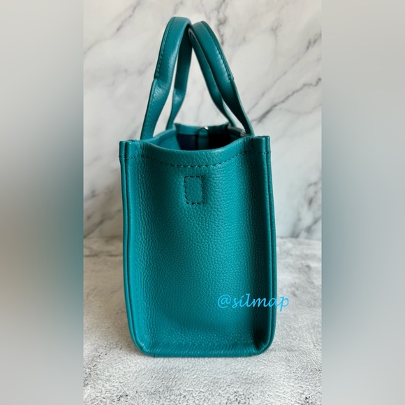EUC - Marc Jacobs The Leather Tote Bag Small - Harbor Blue - Picture 5 of 9